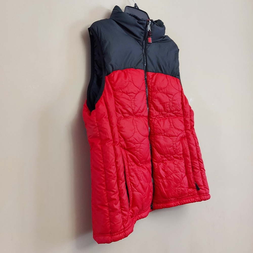L.L. Bean quilted goose down vest size medium in red and black - Picture 2 of 7
